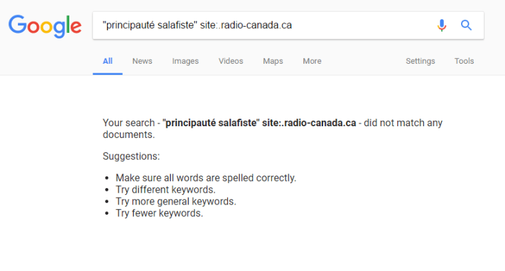 principauté salafiste-résultats google-rad-can