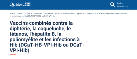 vaccination combinée
