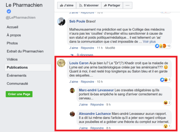 Page Pharmachien - complot arme bactériologique